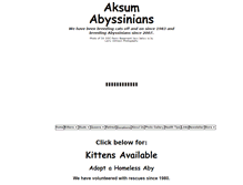 Tablet Screenshot of aksumabyssinians.com